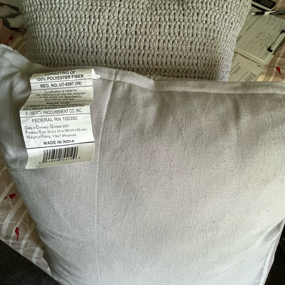 Throw pillows AND covers 20X20 SET OF 2 - Picture 12 of 16
